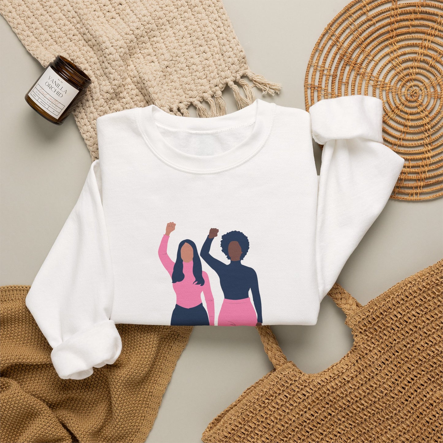 Girl's Power Sweatshirt — “It's a New Day” Empowerment Crewneck