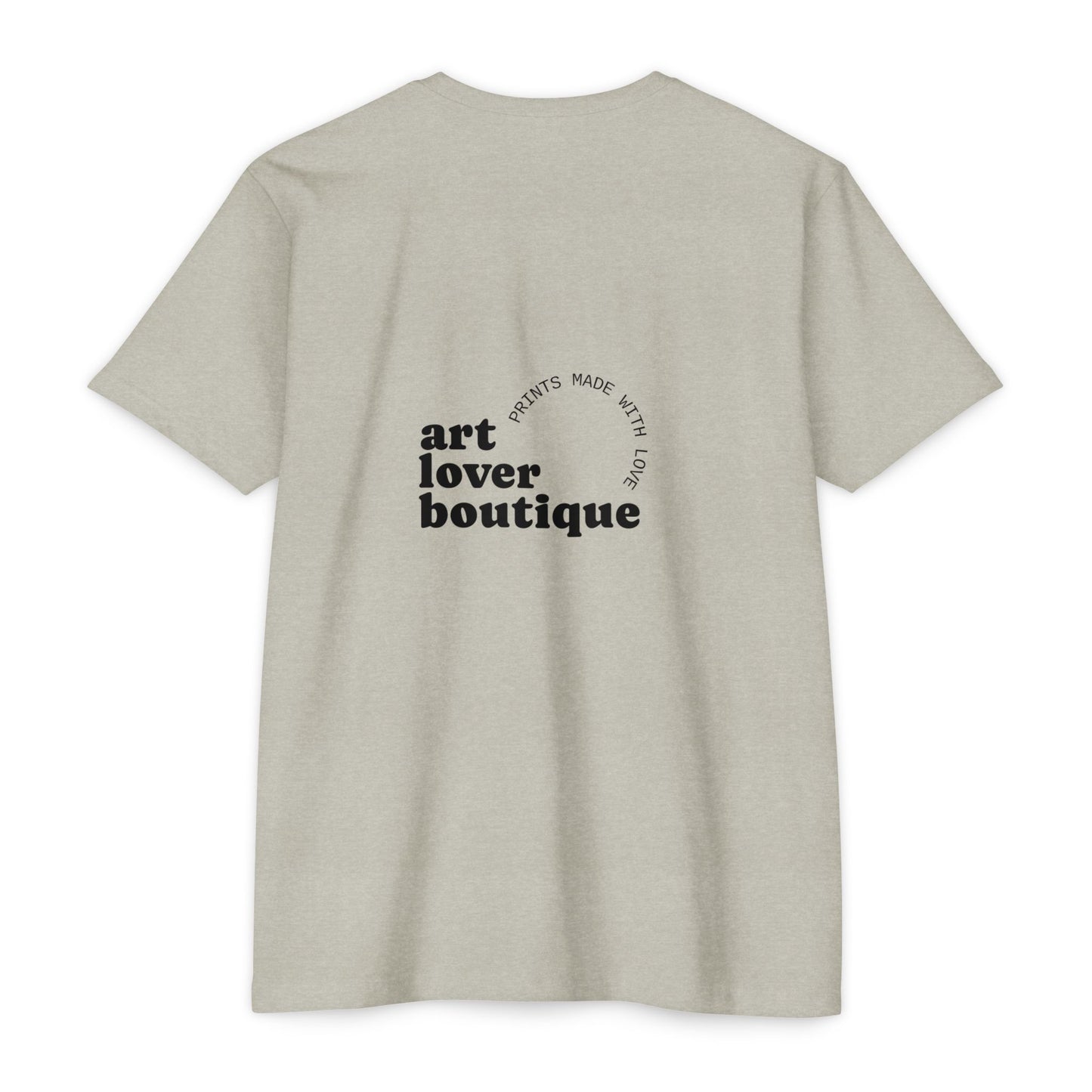 Black Fire Graphic T-Shirt — 'Art Lover Boutique' Back Logo Tee