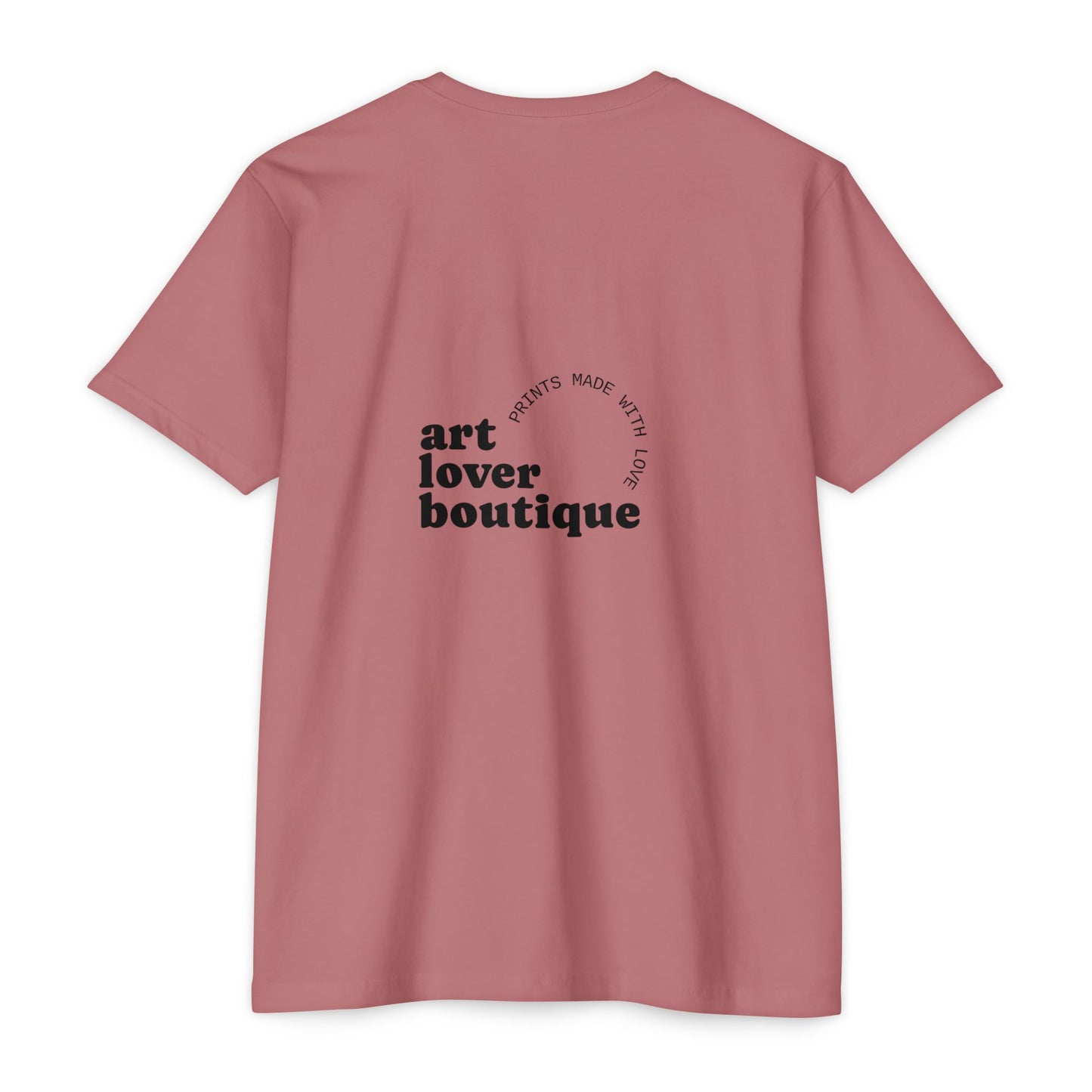 Black Fire Graphic T-Shirt — 'Art Lover Boutique' Back Logo Tee