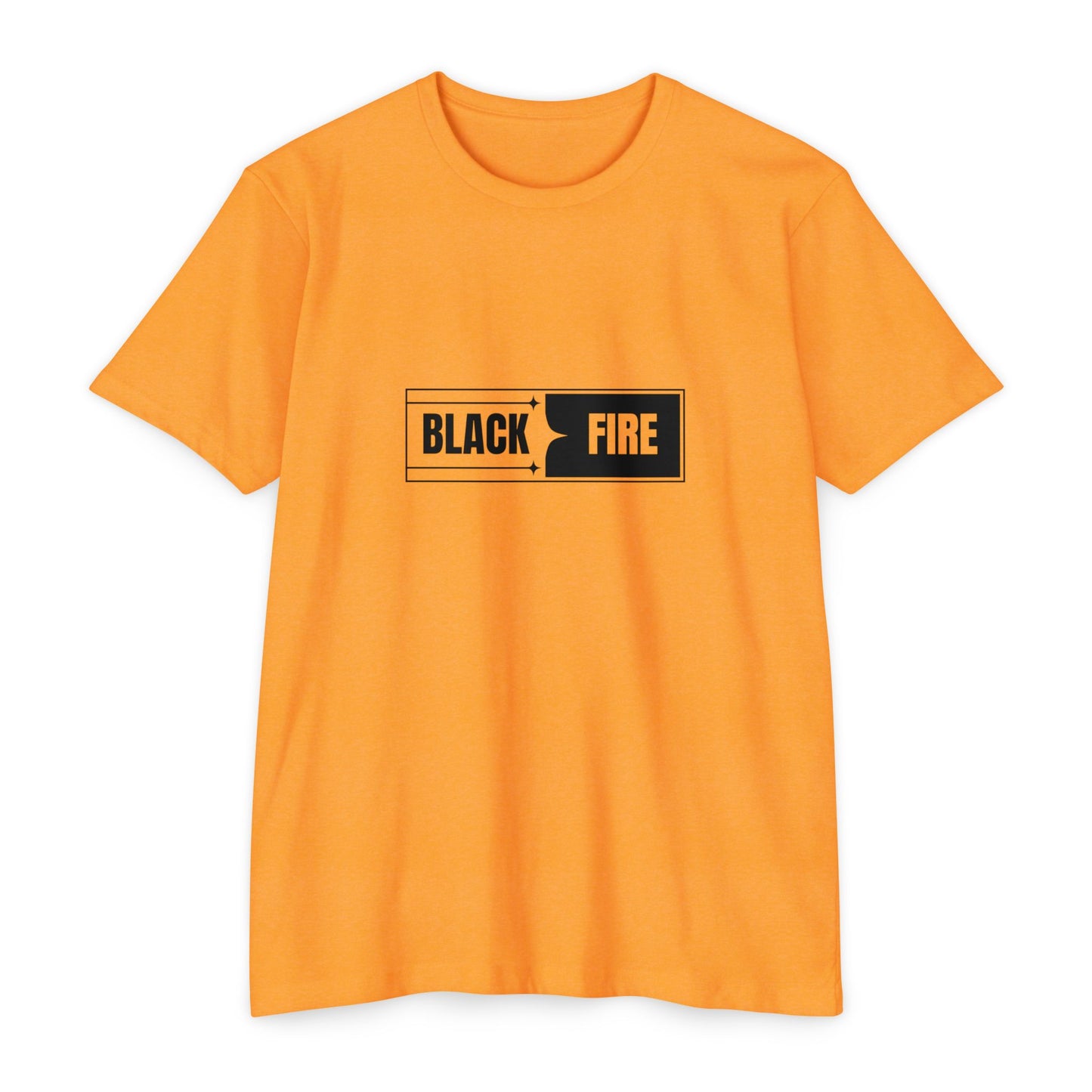 Black Fire Graphic T-Shirt — 'Art Lover Boutique' Back Logo Tee