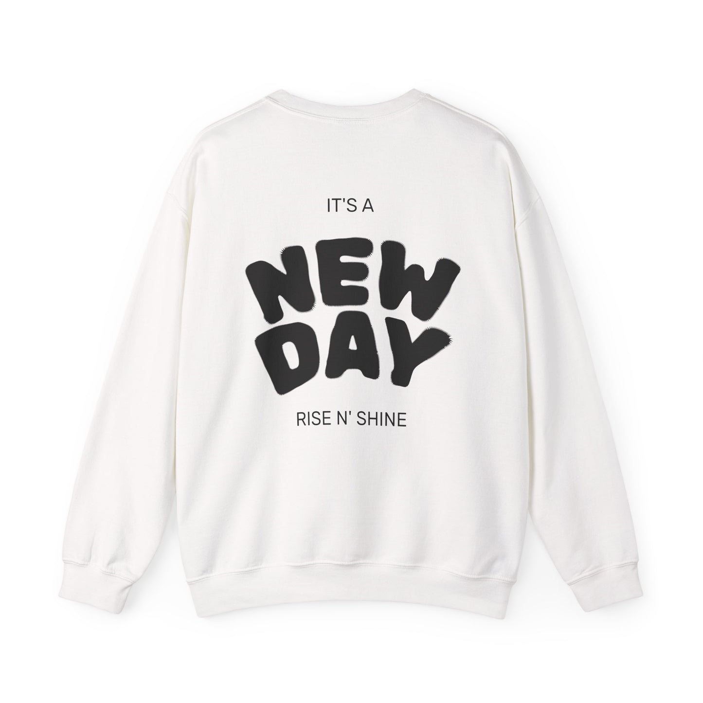 Girl's Power Sweatshirt — “It's a New Day” Empowerment Crewneck