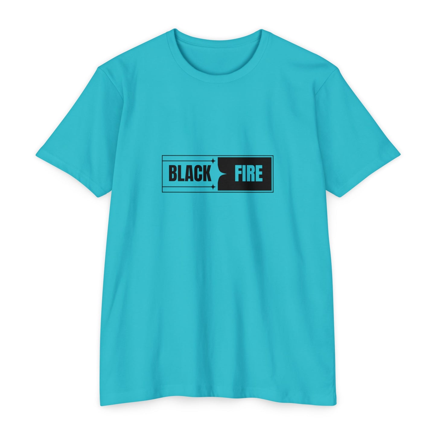 Black Fire Graphic T-Shirt — 'Art Lover Boutique' Back Logo Tee