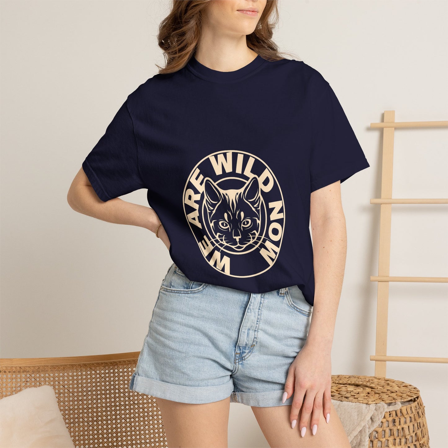 We Are Wild Now Cat Graphic T‑Shirt