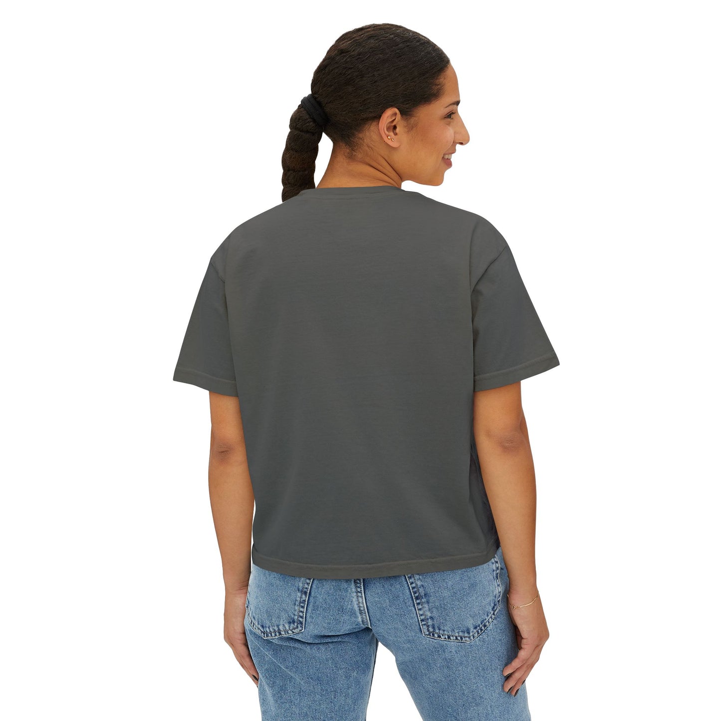 Streetlady Rose Boxy Tee — Women's Graphic Crop T-Shirt