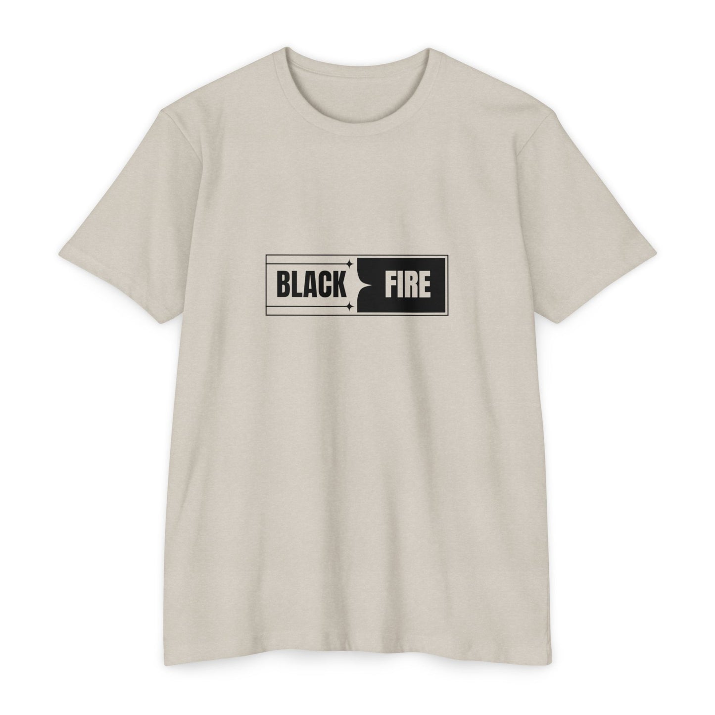 Black Fire Graphic T-Shirt — 'Art Lover Boutique' Back Logo Tee