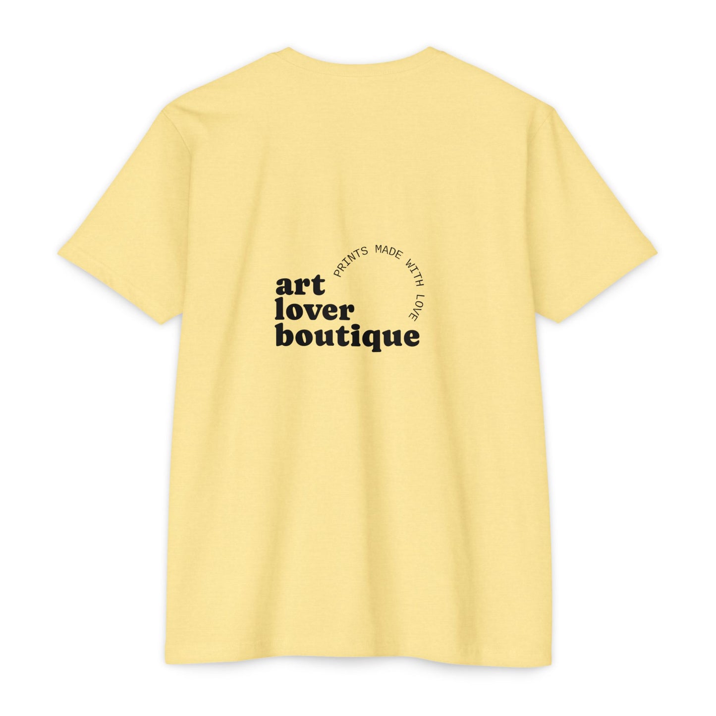 Black Fire Graphic T-Shirt — 'Art Lover Boutique' Back Logo Tee
