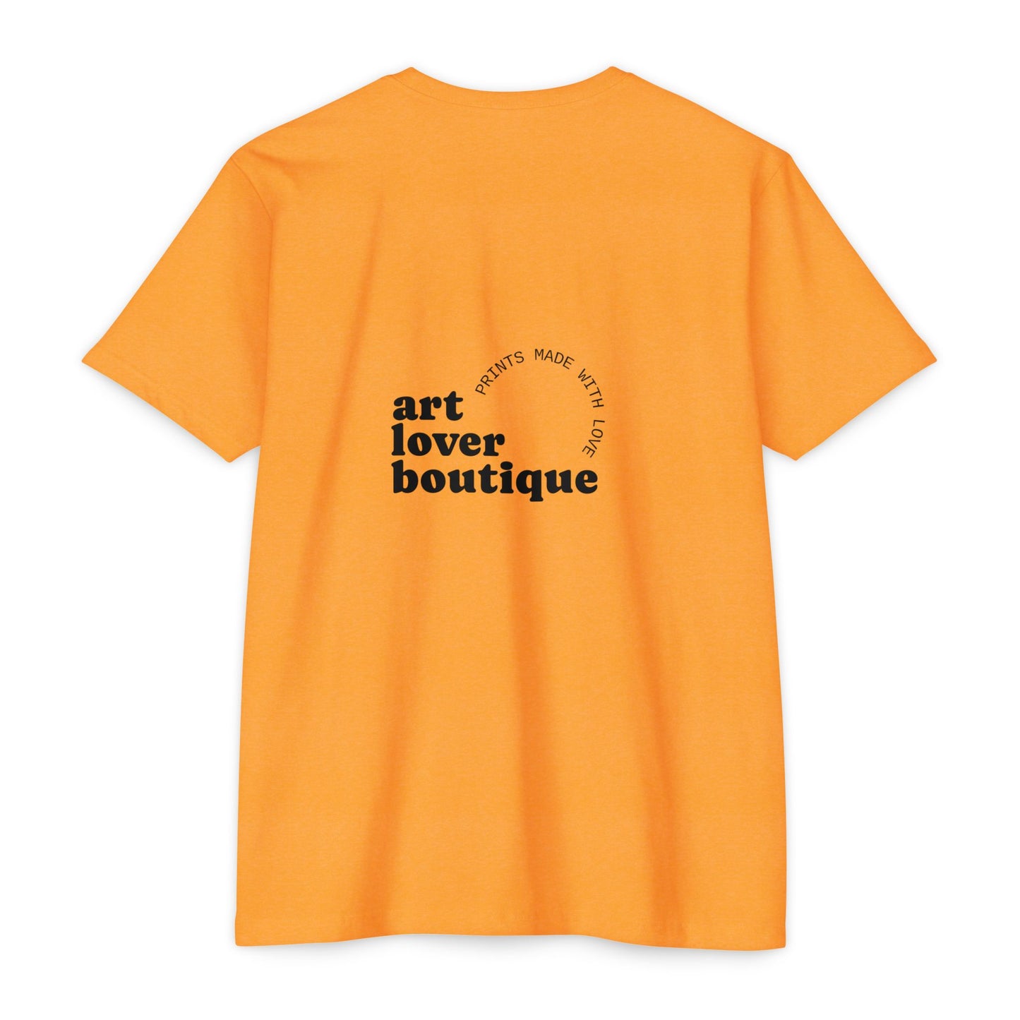 Black Fire Graphic T-Shirt — 'Art Lover Boutique' Back Logo Tee