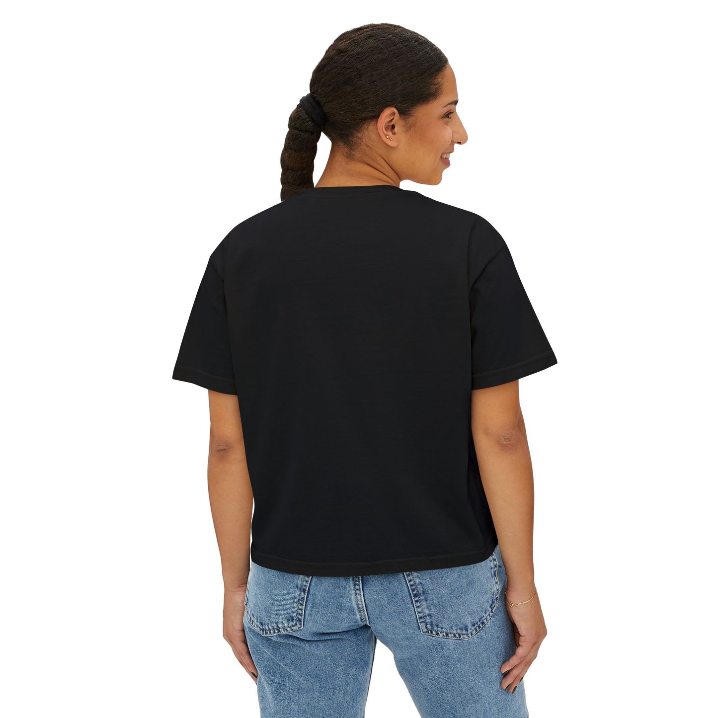 Streetlady Rose Boxy Tee — Women's Graphic Crop T-Shirt