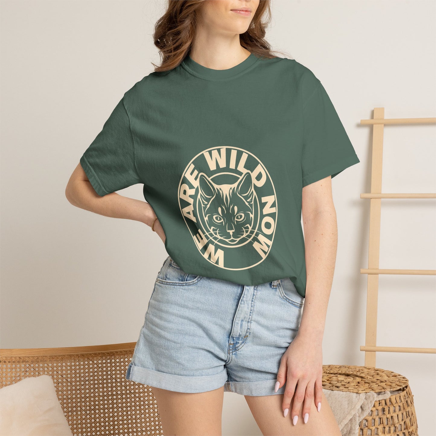 We Are Wild Now Cat Graphic T‑Shirt