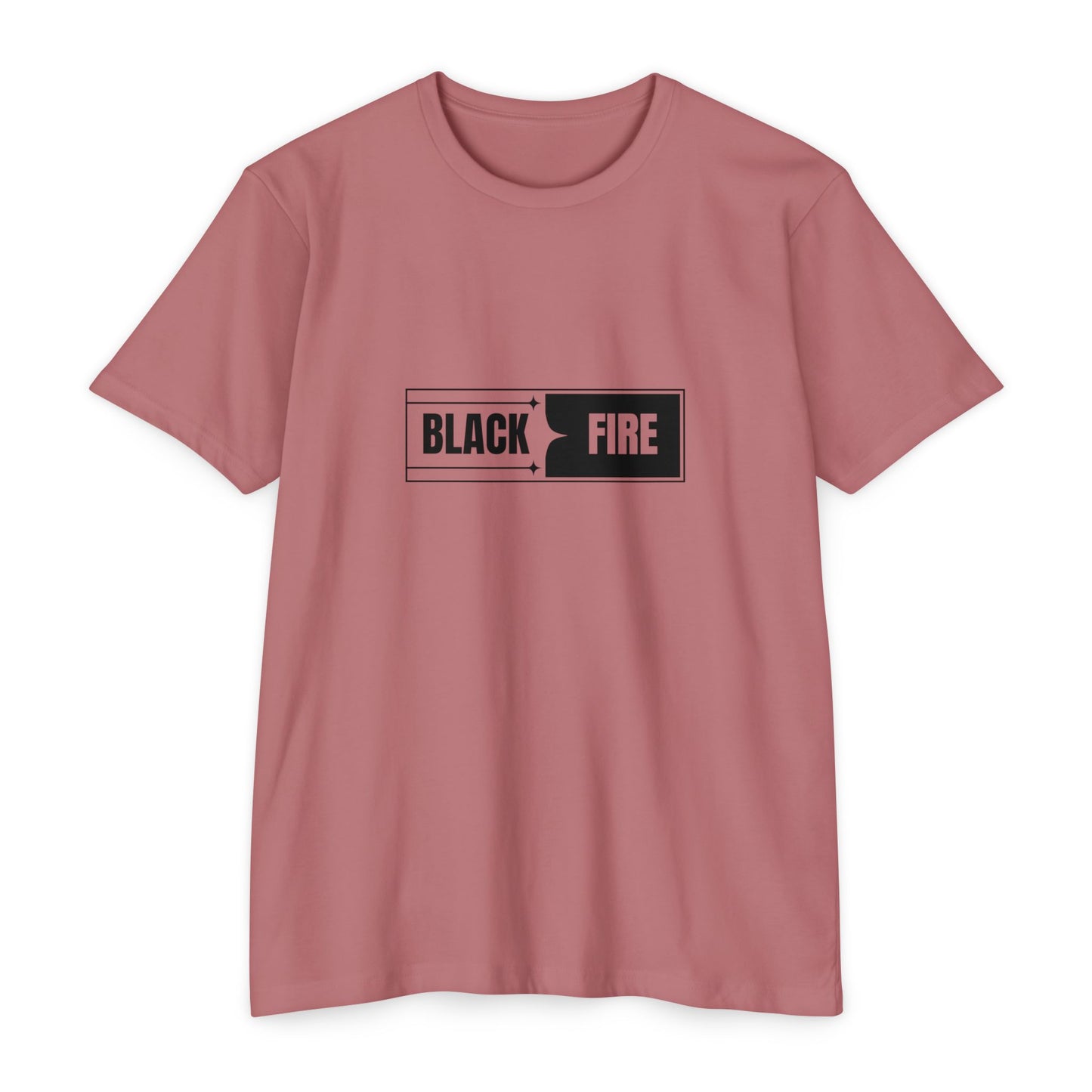 Black Fire Graphic T-Shirt — 'Art Lover Boutique' Back Logo Tee