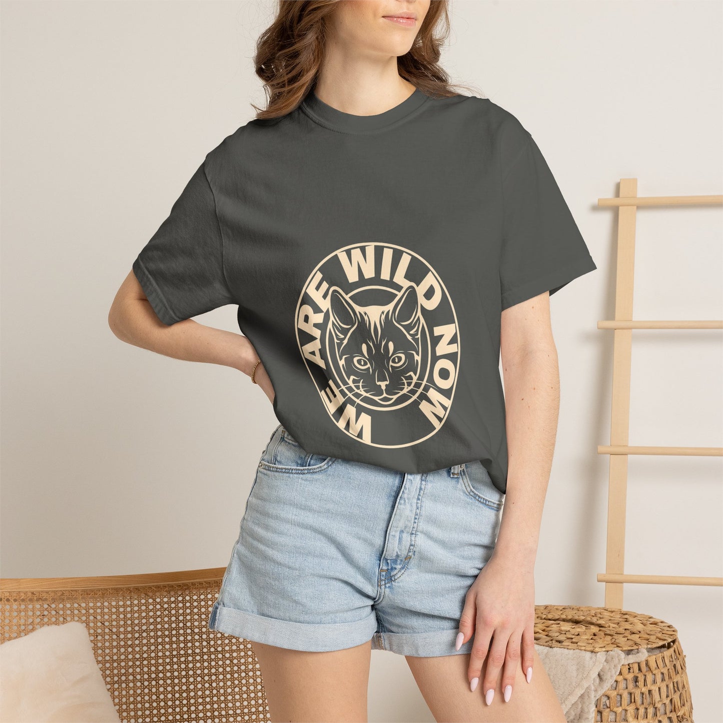 We Are Wild Now Cat Graphic T‑Shirt